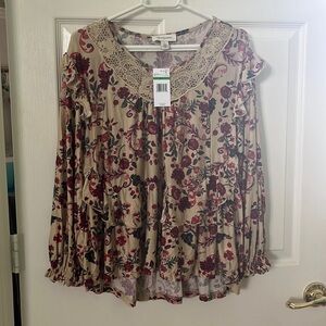 NWT fall colored blouse